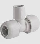 HEP2O PLASTIC PUSH-FIT REDUCING TEE 22MM X 15MM X 22MM