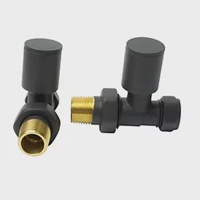 K Rad Modern Rad Rail Valve (Pair) - Angled Blackjjj