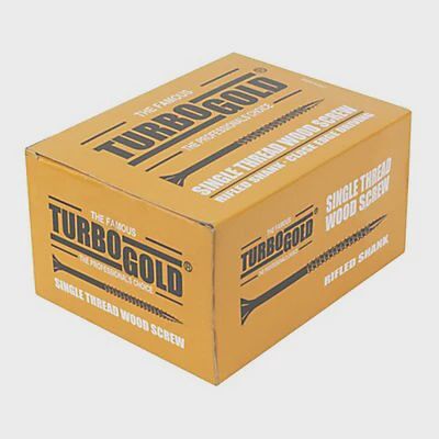 TurboGold Single Thread Woodscrew 5.0 x 80mm