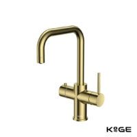 Scudo KoGE 3-in-1 Square Spout Hot Water Tap | Brushed Brass HOT006