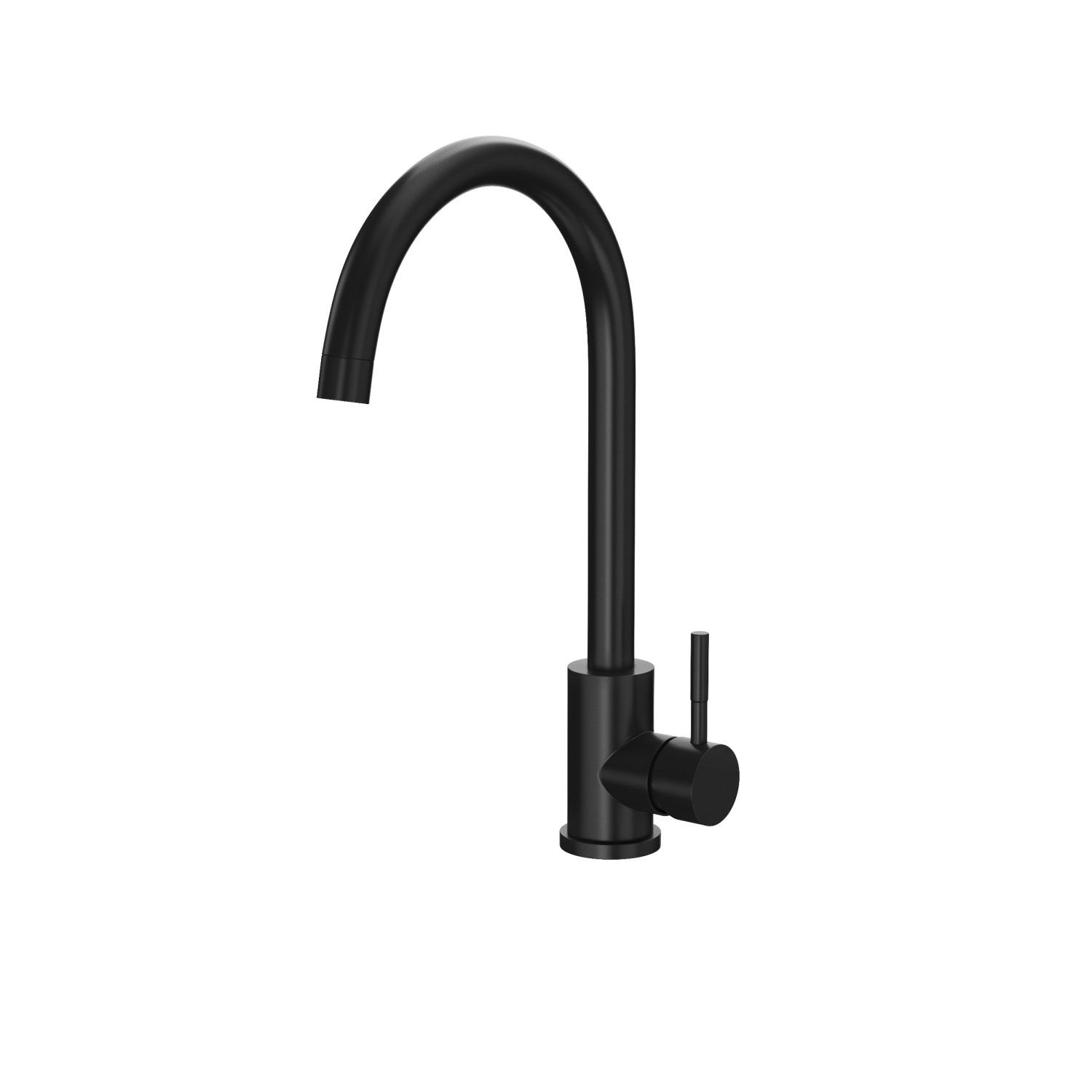 Scudo Manhattan Black Kitchen Mixer Tap KT43