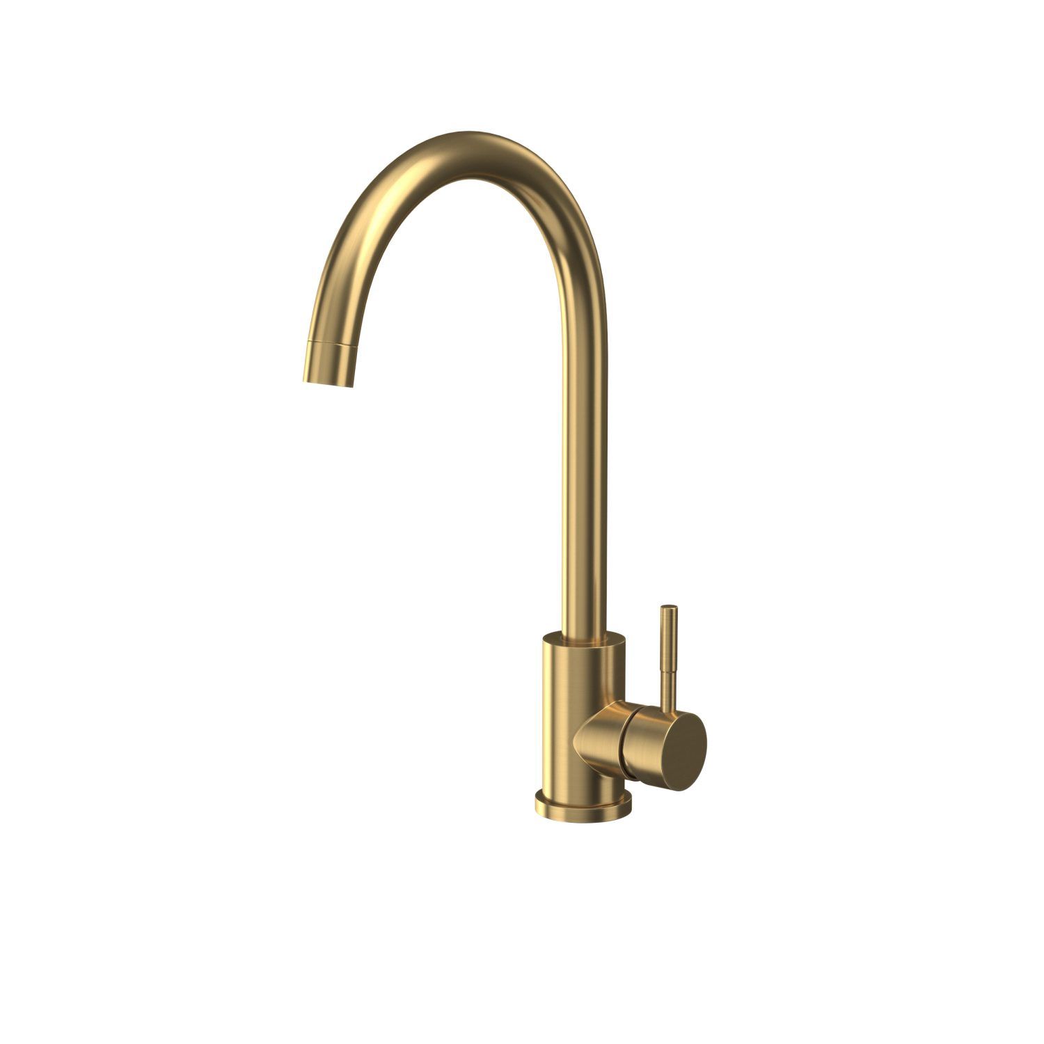 Scudo Manhattan Brushed Brass Kitchen Mixer Tap KT44