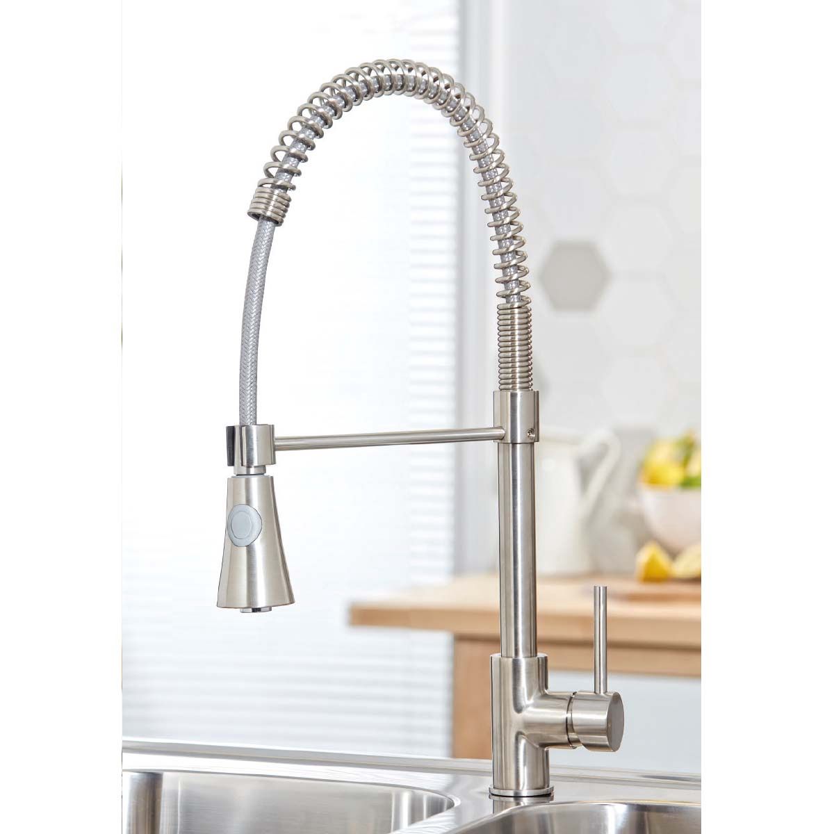 Scudo Tirare Kitchen Tap – Brushed Nickel NICK38