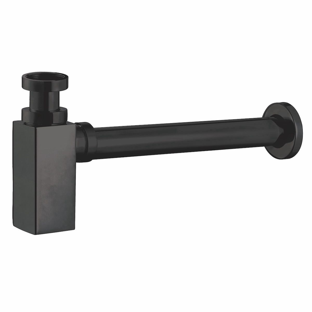 Scudo Matte Black Square Bottle Trap BLACK097