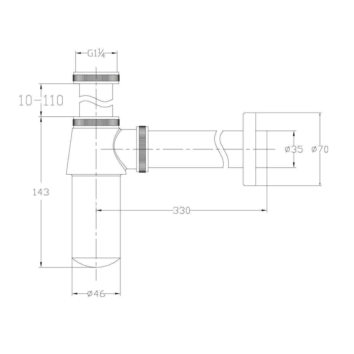 Scudo Round Bottle Trap BT01