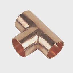 Copper End Feed Equal Tees 15mm 10 Pack 98040
