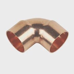 Copper End Feed Equal 90° Elbows 28mm 10 Pack 87390