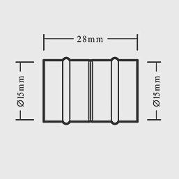 Copper Solder Ring Equal Couplers 15mm 10 Pack 94727