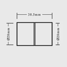 Copper End Feed Equal Couplers 28mm 10 Pack 38572