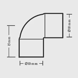 Copper End Feed Equal 90° Elbows 10mm 20 Pack 98903