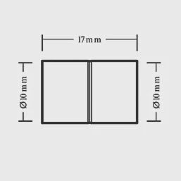 Copper End Feed Equal Couplers 10mm 20 Pack 60706