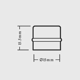 Copper Solder Ring Stop Ends 15mm 2 Pack 39404