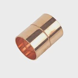 Copper End Feed Equal Couplers 28mm 2 Pack 94726