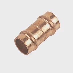 Copper Solder Ring Equal Couplers 8mm 2 Pack 29487