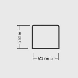 Copper End Feed Stop Ends 28mm 2 Pack 89695