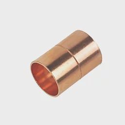 Copper End Feed Equal Couplers 15mm 2 Pack 71343