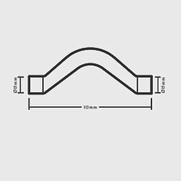 Copper End Feed Equal Full Crossover 15mm 68147