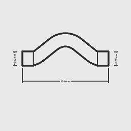 Copper End Feed Equal Full Crossover 22mm 38506
