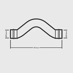 Copper Solder Ring Equal Full Crossover 22mm 94381