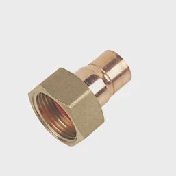 Copper End Feed Straight Tap Connector 15mm x 3/4&quot; 94798