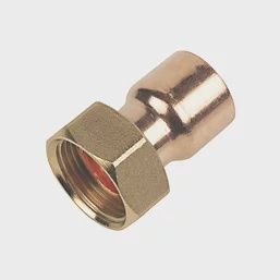 Copper End Feed Straight Tap Connector 22mm x 3/4&quot; 57405