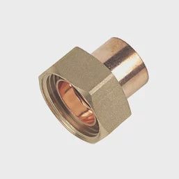 Copper End Feed Adapting Cylinder Union 22mm x 1&quot; 27982