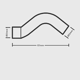 Copper End Feed Equal Part Crossover 22mm 83801