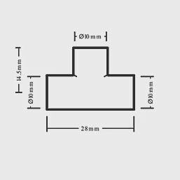 Copper End Feed Equal Tee 10mm 63987