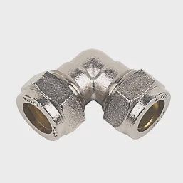 Brass Compression Equal 90° Elbow 15mm 33526