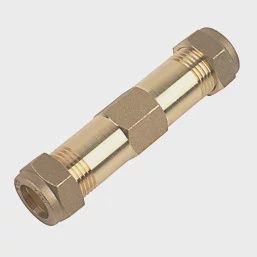 Brass Compression Pipe Repair Fitting 15mm 85529