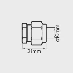 Brass Compression Stop End 10mm 66264