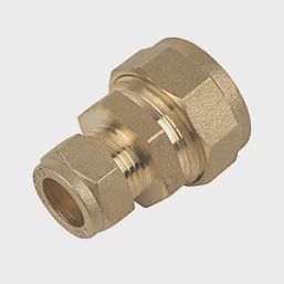 Brass Compression Reducing Lead to Copper Coupler 7lb 1&quot; x 15mm 53125