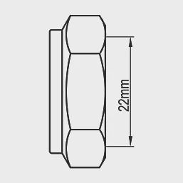 Brass Compression Blanking Nut 22mm 80500