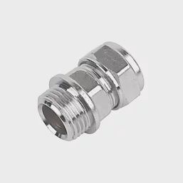 Brass Compression Adapting Male Coupler 15mm x 1/2&quot; 67110