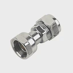 Brass Compression Straight Tap Connector 15mm x 1/2&quot; 69147
