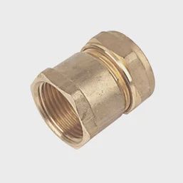 Brass Compression Adapting Female Coupler 28mm x 1&quot; 96133