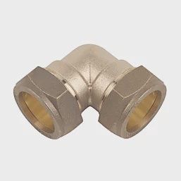 Brass Compression Equal 90° Elbow 28mm 21273