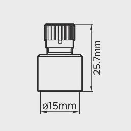 Brass End Feed Air Vent Cap 15mm 52451