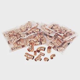 Brass Solder Ring Fittings Pack 125 Piece Set 64673