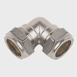 Brass Compression Equal 90° Elbow 22mm 40282