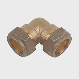 Brass Compression Equal 90° Elbows 22mm 10 Pack 38308