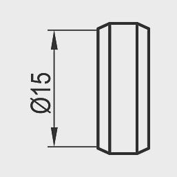 Brass Compression Olives 15mm 100 Pack 33815