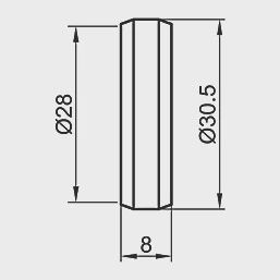 Brass Compression Olives 28mm 20 Pack 92685