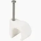 Nail Pipe Clip - 15mm, Plastic