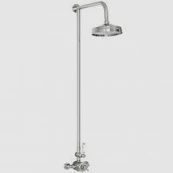 Scudo York Traditional Chrome Rigid Riser Shower Valve With Fixed Head