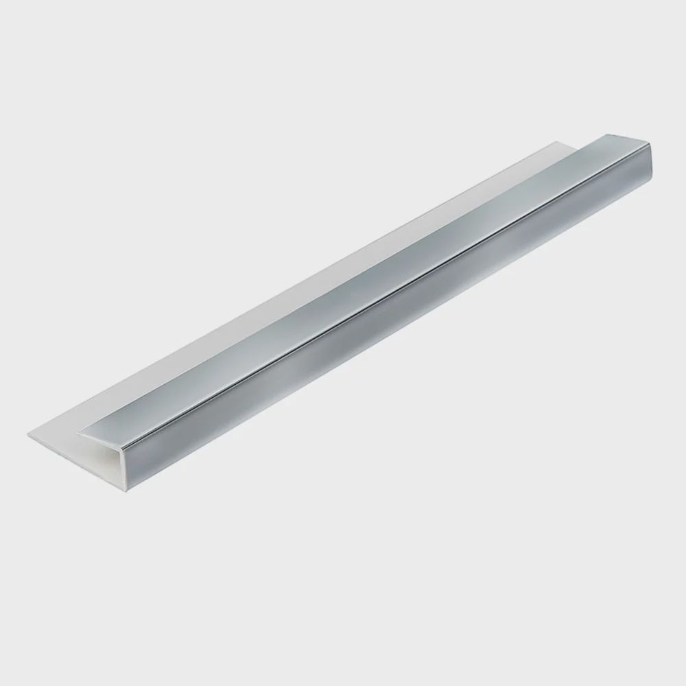 Chrome 5mm Wall Panel End Cap (2.4m)