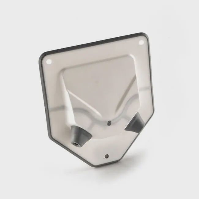 Radiator Pipe Guide &amp; Seal - Face Fixing Twin Exit