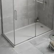 Mira Flight Low Profile 1200 x 800mm Stone Resin Shower Tray with Waste
