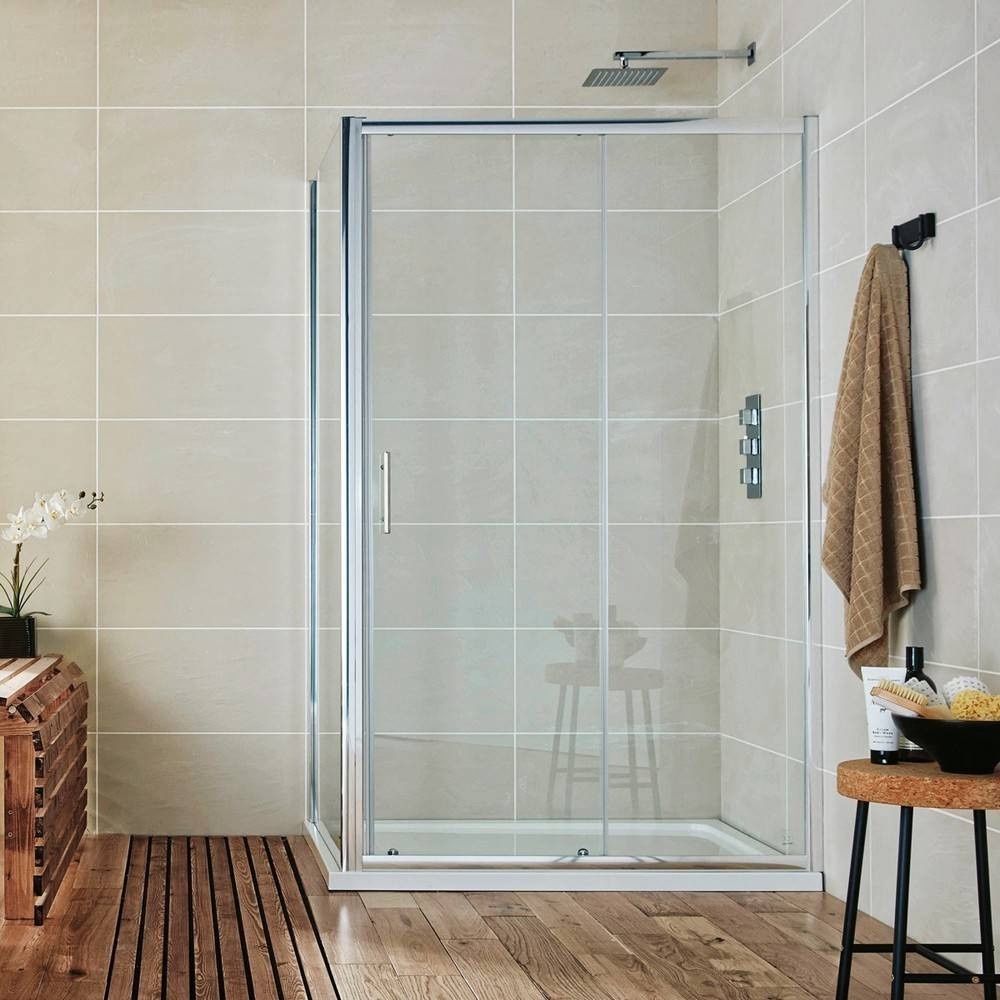 Scudo S6 1100mm Sliding Shower Door in Chrome