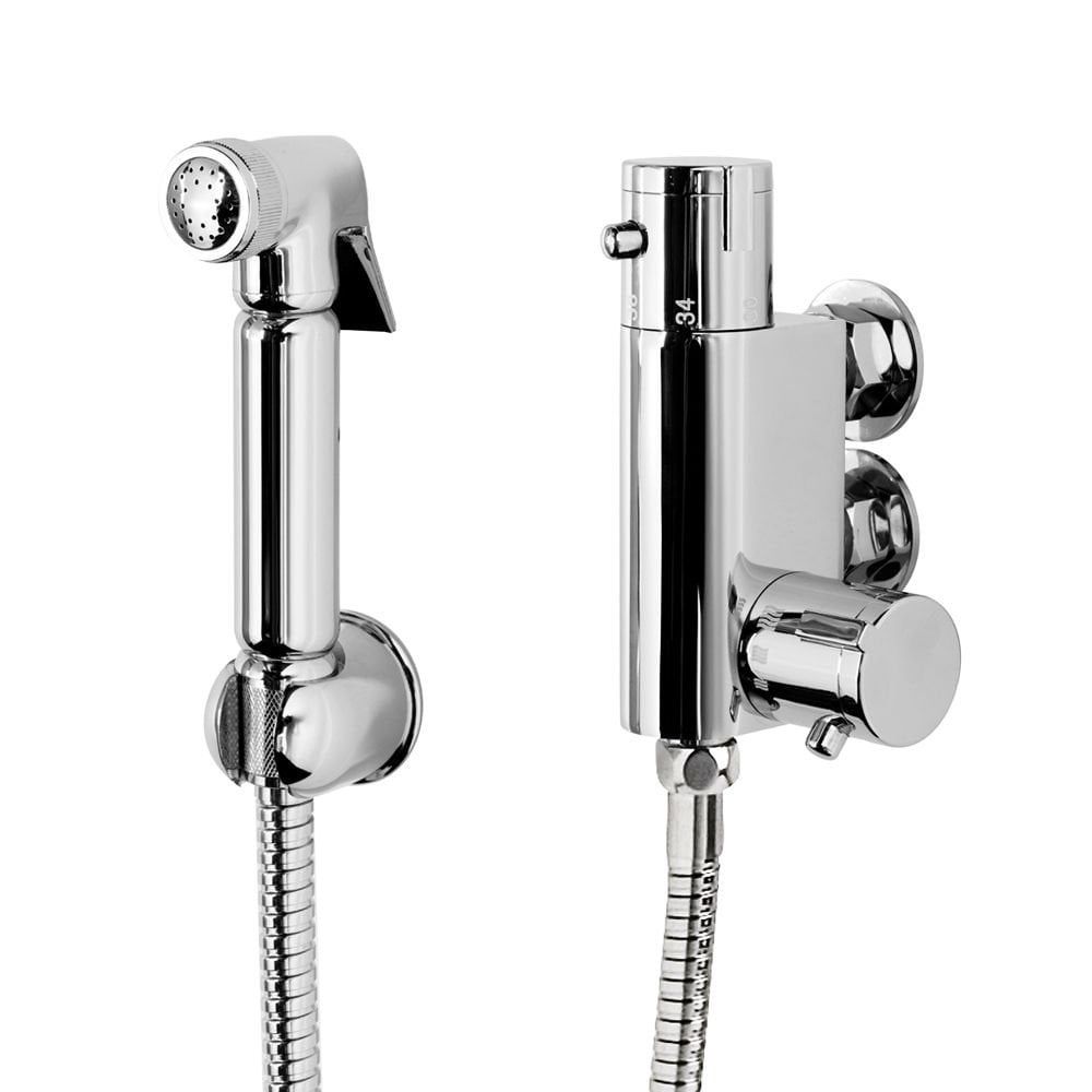 Douche Thermostatic Bar Valve with Spray Kit Chrome